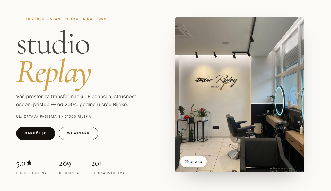 Frizerski Studio Replay
